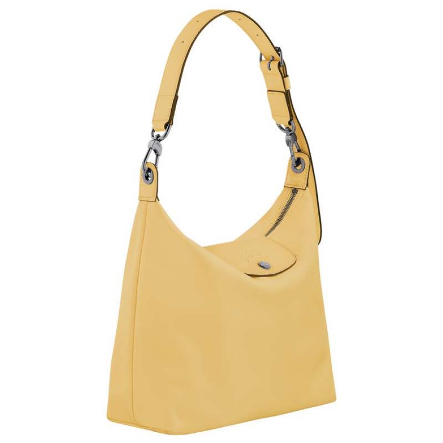 Online Longchamp Le Pliage Xtra M Hobo Bag Wheat Leather