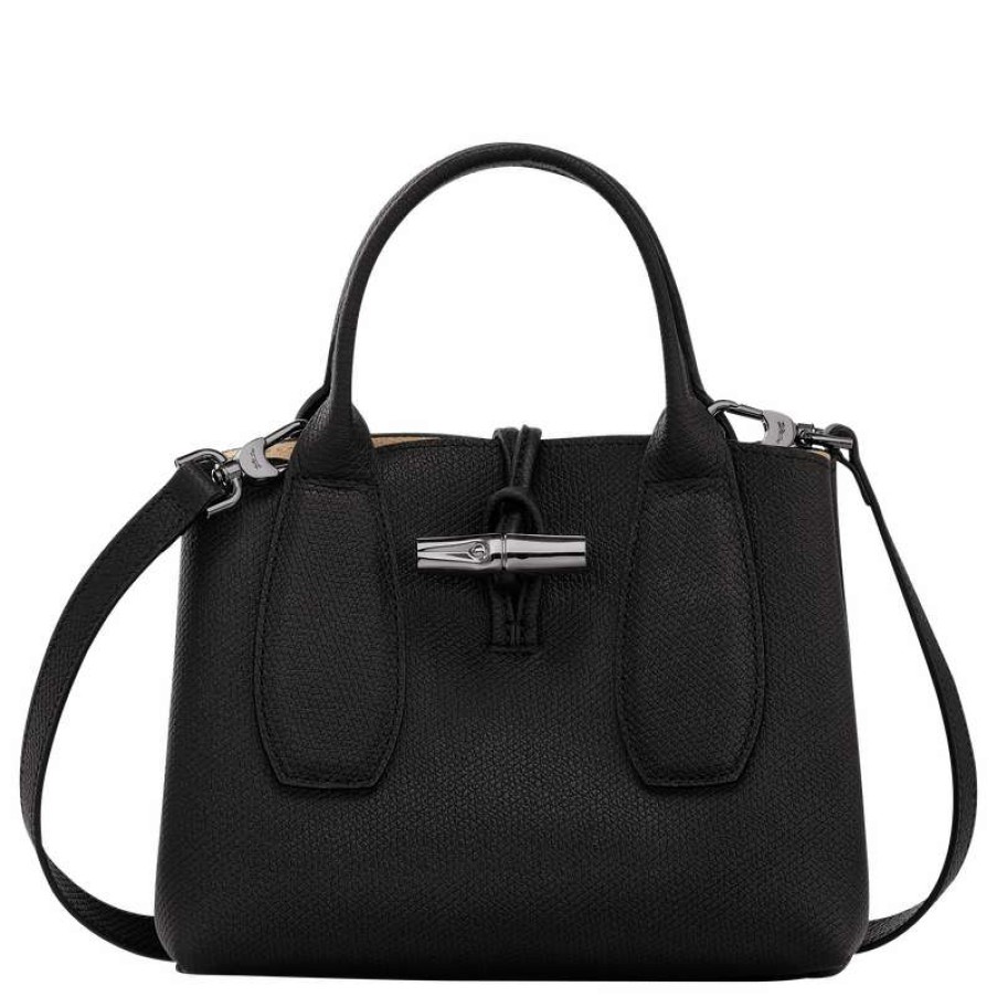 Clearance Longchamp Roseau S Handbag Black Leather