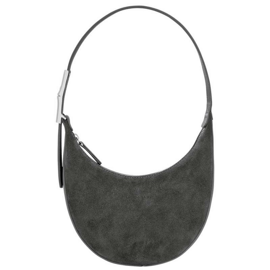 Best Longchamp Roseau Essential S Hobo Bag Anthracite Leather