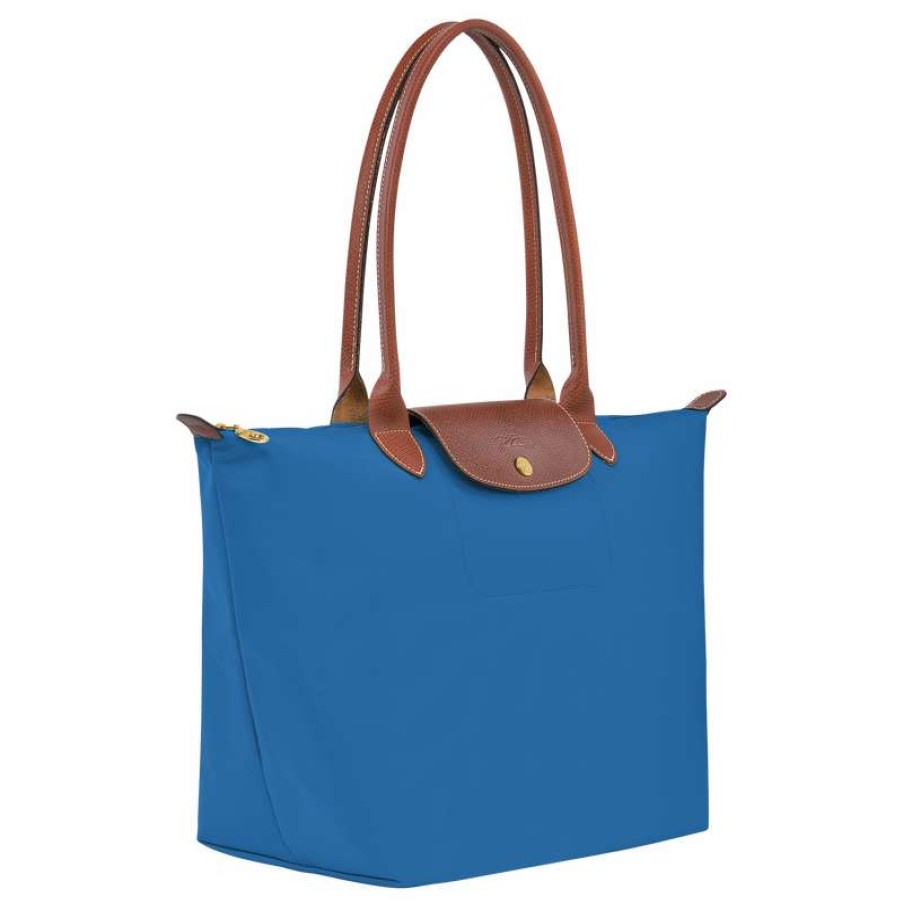 Hot Longchamp Le Pliage Original L Tote Bag Cobalt Recycled Canvas