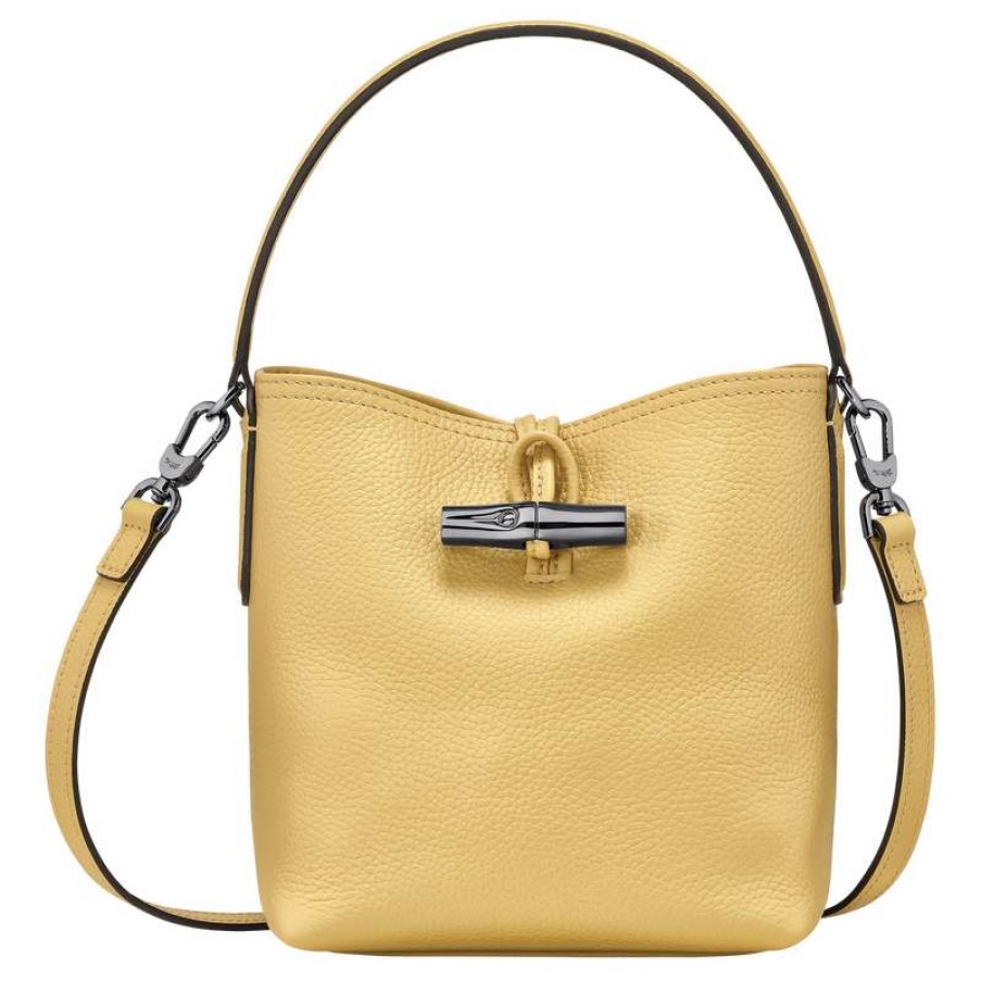 Clearance Longchamp Roseau Essential Xs Bucket Bag Wheat Leather