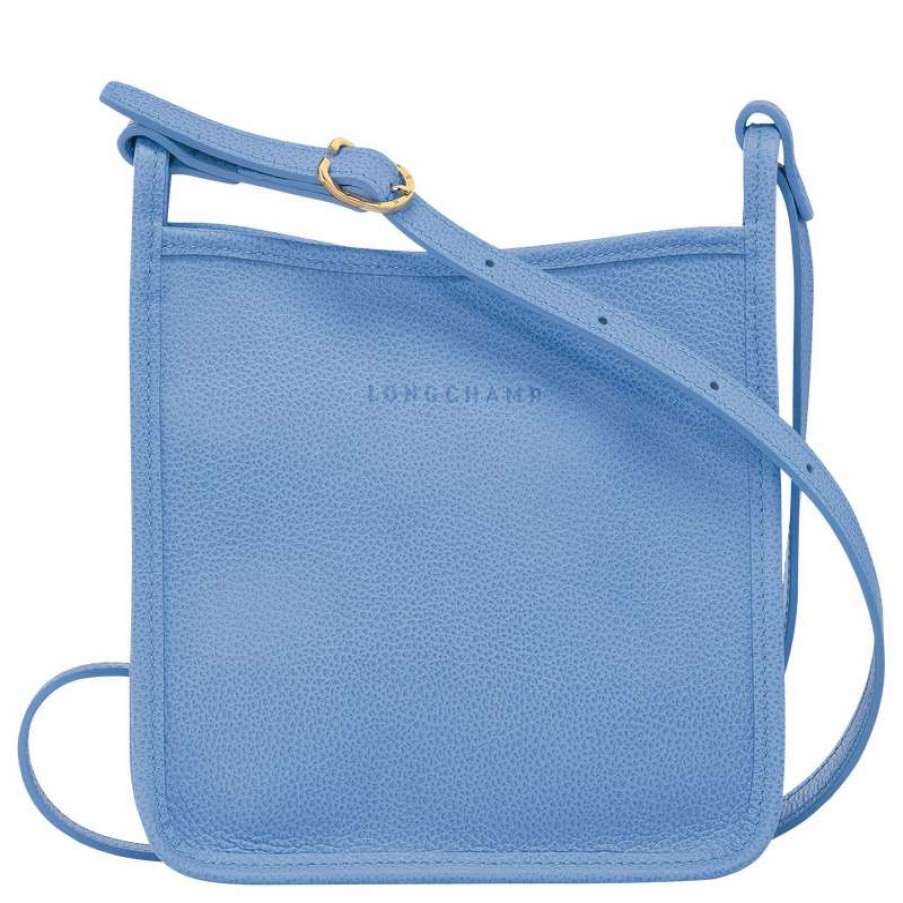 Online Longchamp Le Foulonne S Crossbody Bag Cloud Blue Leather