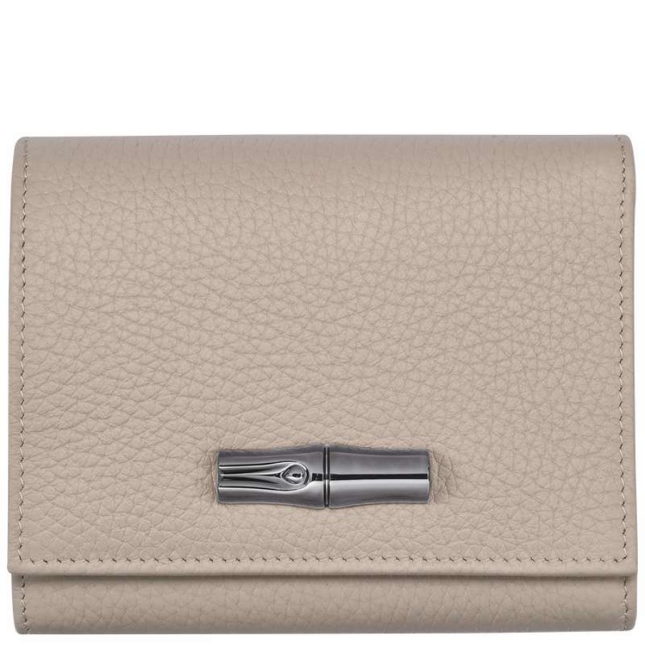 Hot Longchamp Roseau Essential Wallet Clay Leather