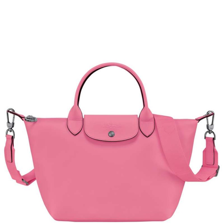 Clearance Longchamp Le Pliage Xtra S Handbag Pink Leather