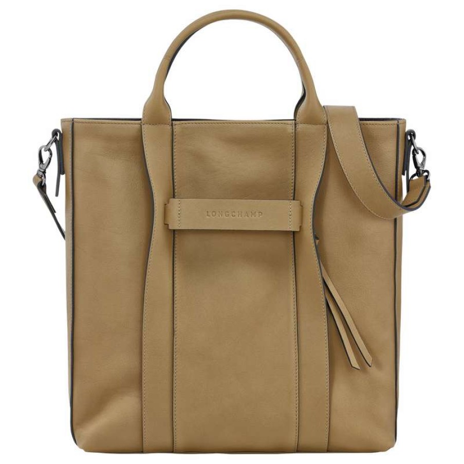 New Longchamp 3D L Tote Bag Tobacco Leather