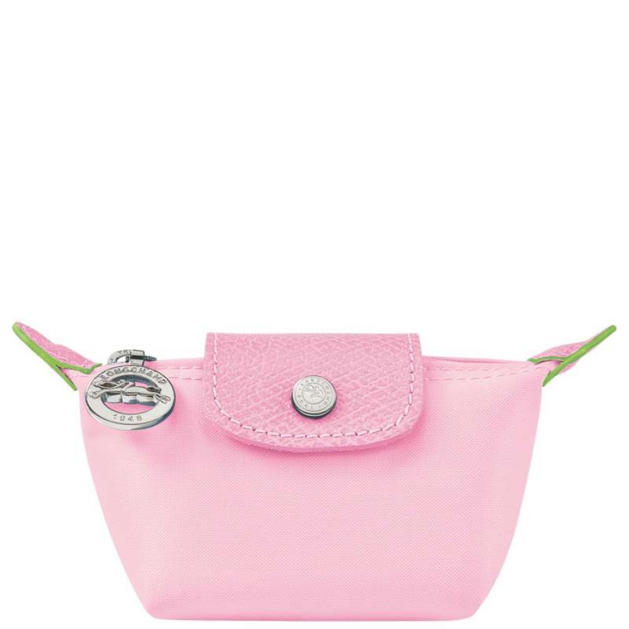 Best Longchamp Le Pliage Green Coin Purse Pink Recycled Canvas