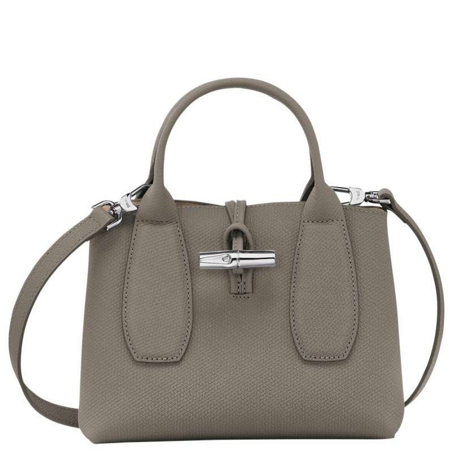 Online Longchamp Roseau S Handbag Turtledove Leather