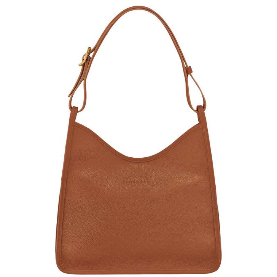 Hot Longchamp Le Foulonne M Hobo Bag Caramel Leather