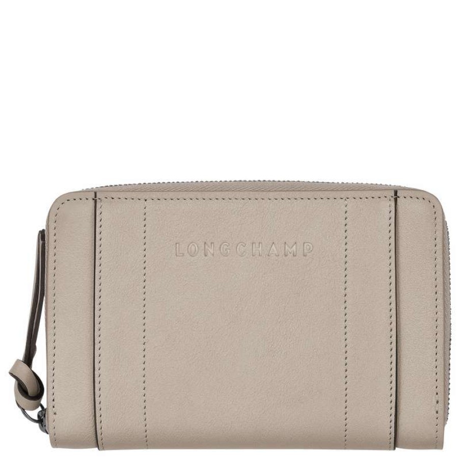 Hot Longchamp 3D Wallet Clay Leather