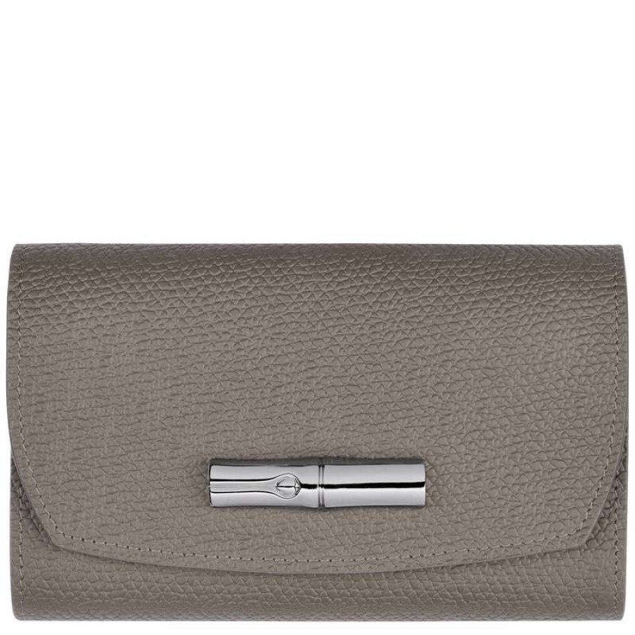 Wholesale Longchamp Roseau Wallet Turtledove Leather