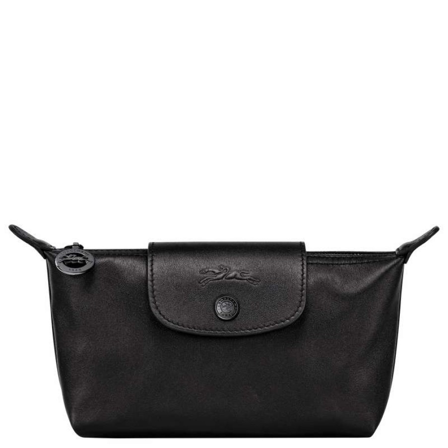 Hot Longchamp Le Pliage Xtra Pouch Black Leather