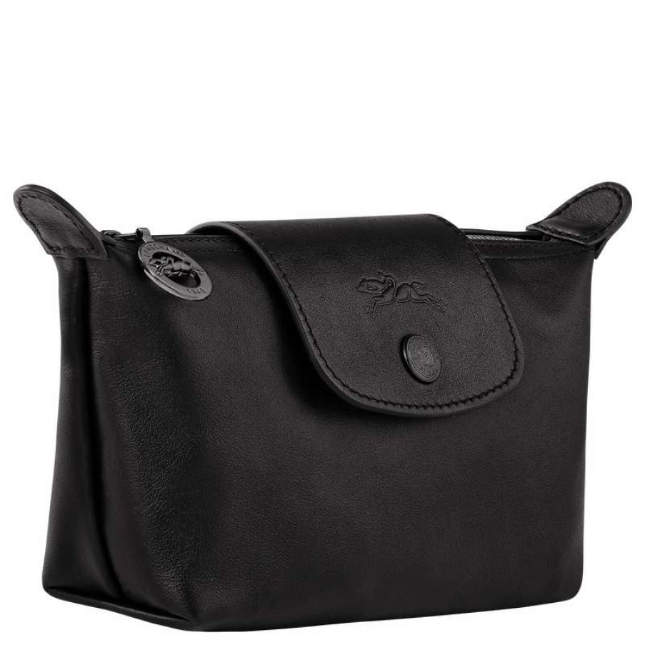 Hot Longchamp Le Pliage Xtra Pouch Black Leather