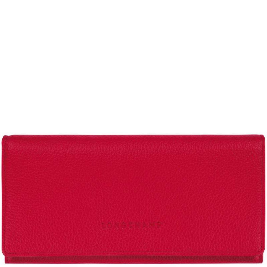 Clearance Longchamp Le Foulonne Continental Wallet Love Leather