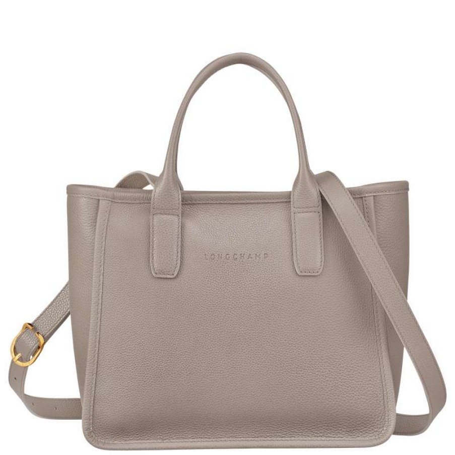 Wholesale Longchamp Le Foulonne M Tote Bag Turtledove Leather