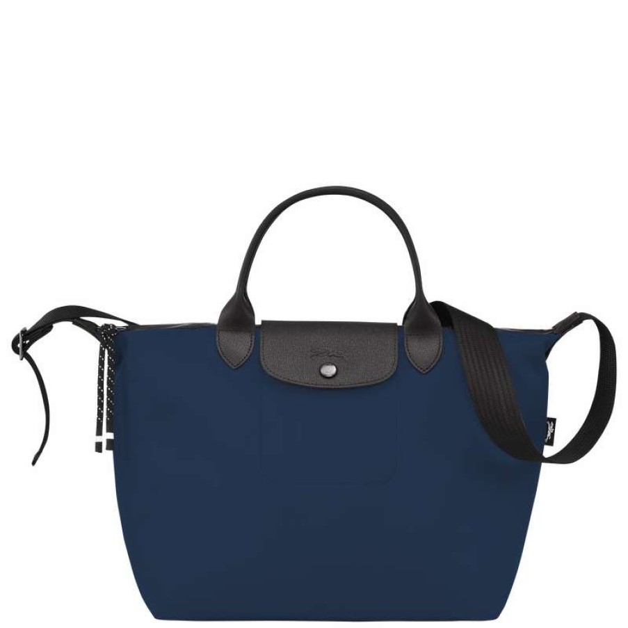 Best Longchamp Le Pliage Energy L Handbag Navy Recycled Canvas